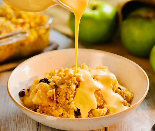 Apple Crumble Custard